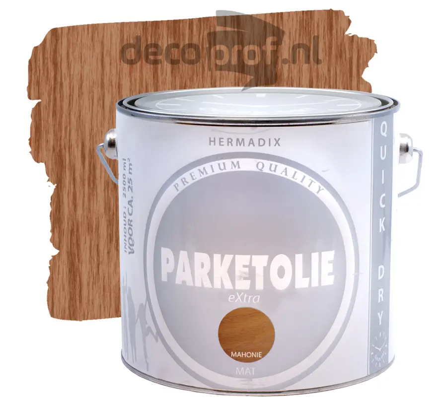 Hermadix Parketolie Mahonie - 2,5 LTR