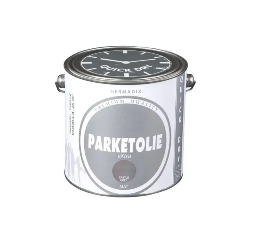 Hermadix Parketolie Castle Grey - 2,5 LTR