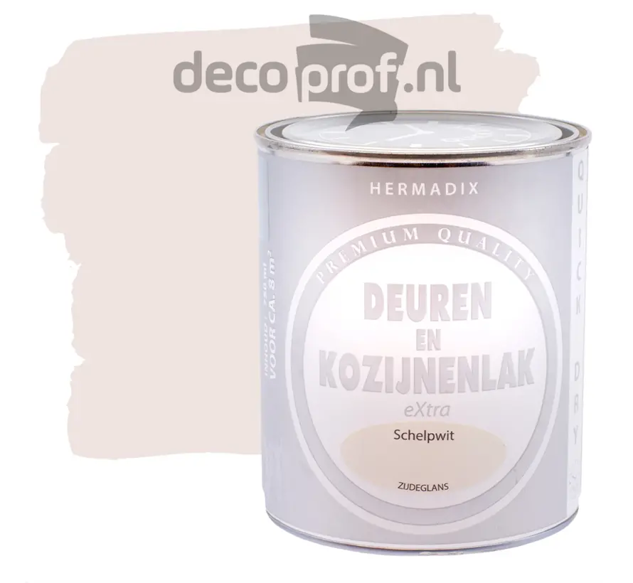 Hermadix Deuren&Kozijnenlak Extra Zijdeglans Schelpenwit - 750 ML