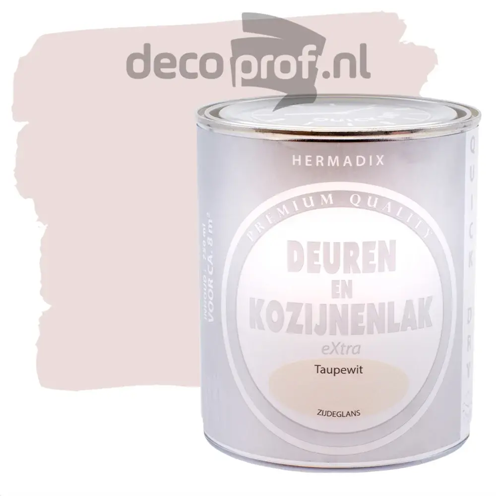 Hermadix Deuren&Kozijnenlak Extra Zijdeglans Taupewit Hermadix Deuren&Kozijnenlak Extra Zijdeglans Taupewit