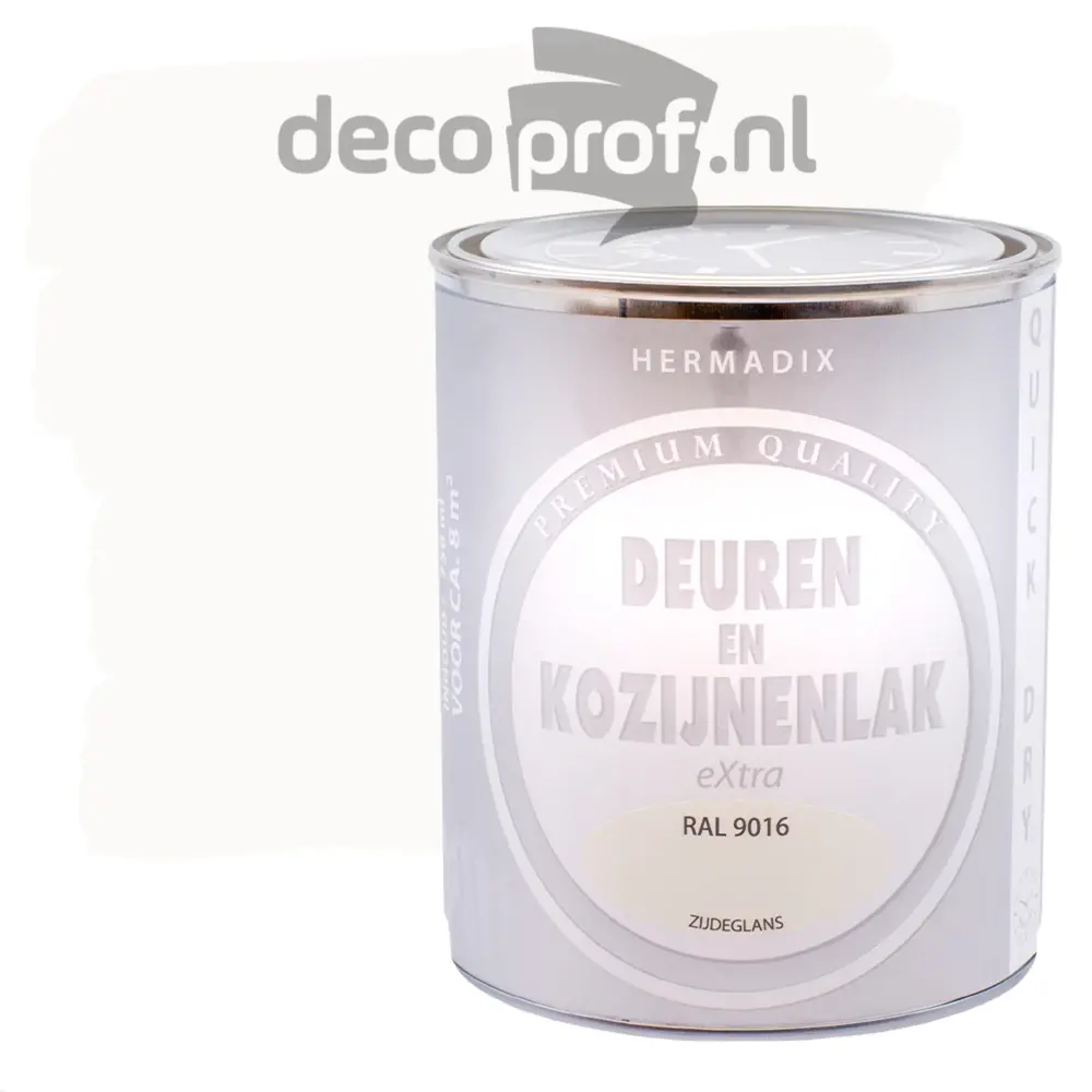 Hermadix Deuren&Kozijnenlak Extra Zijdeglans RAL9016 Hermadix Deuren&Kozijnenlak Extra Zijdeglans RAL9016