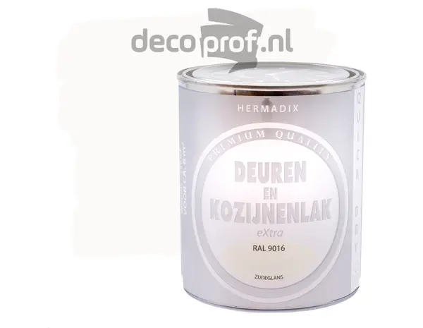 Hermadix Deuren&Kozijnenlak Extra Zijdeglans RAL9016 Hermadix Deuren&Kozijnenlak Extra Zijdeglans RAL9016