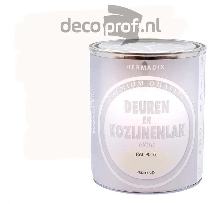 Hermadix Deuren&Kozijnenlak Extra Zijdeglans RAL9016 - 750 ML