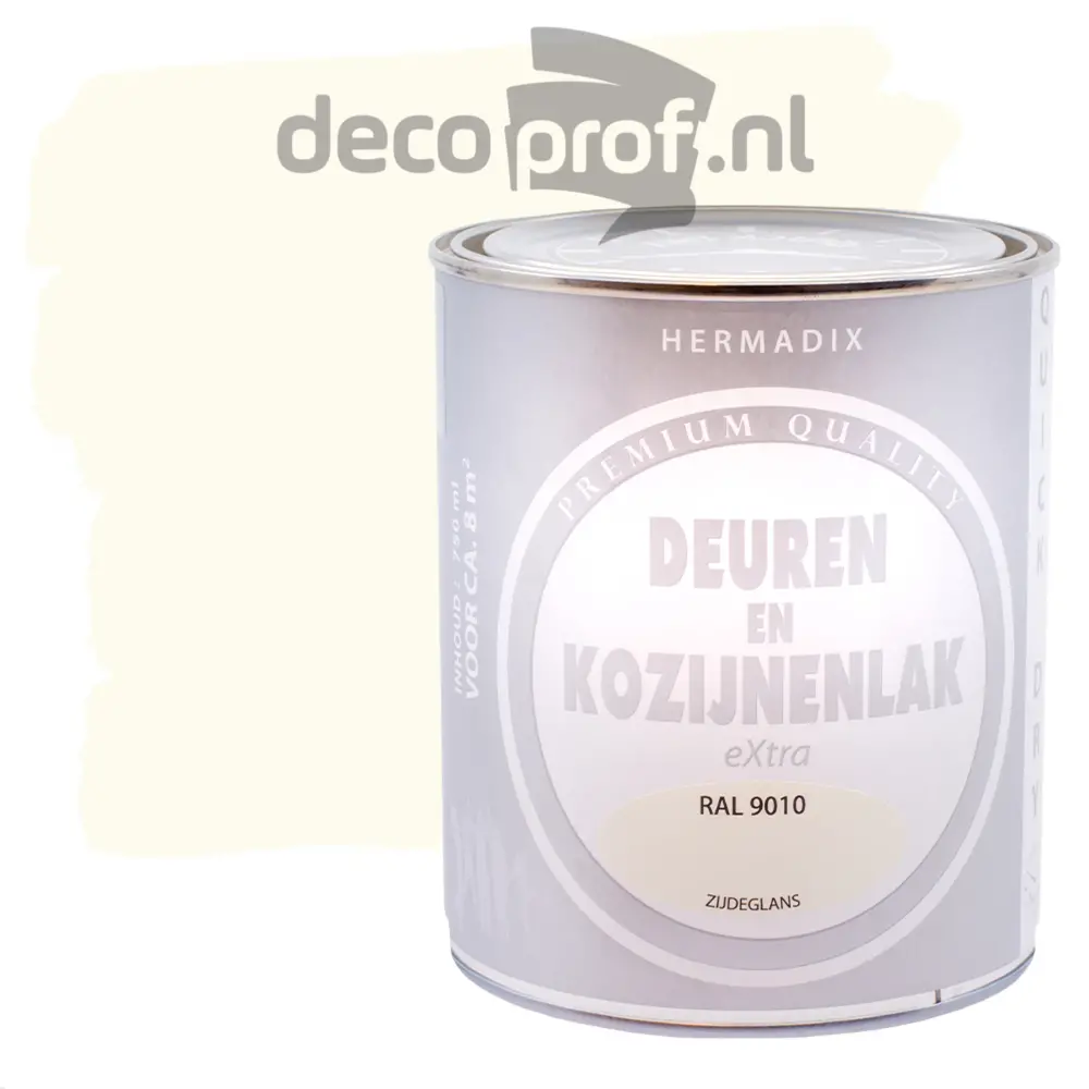 Hermadix Deuren&Kozijnenlak Extra Zijdeglans RAL9010
