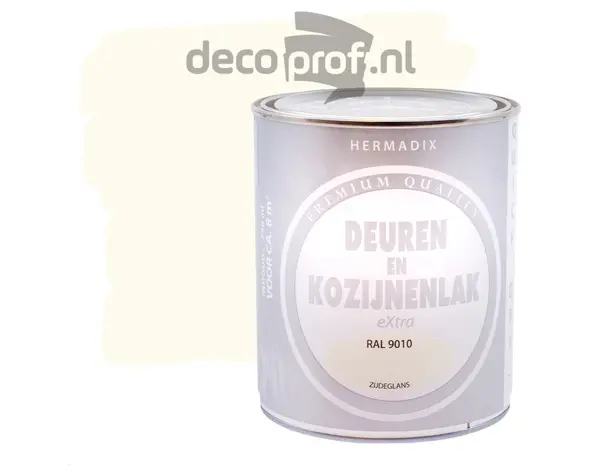 Hermadix Deuren&Kozijnenlak Extra Zijdeglans RAL9010