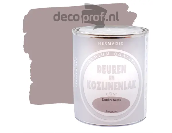 Hermadix Deuren&Kozijnenlak Extra Zijdeglans Donker Taupe Hermadix Deuren&Kozijnenlak Extra Zijdeglans Donker Taupe
