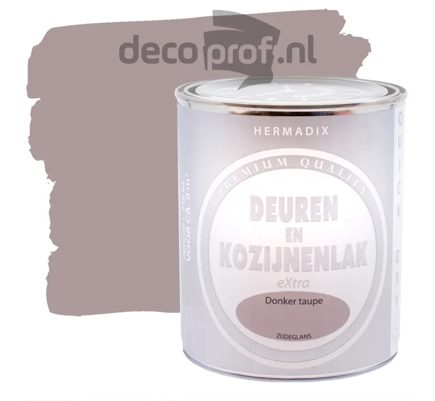 Hermadix Deuren&Kozijnenlak Extra Zijdeglans Donker Taupe - 750 ML