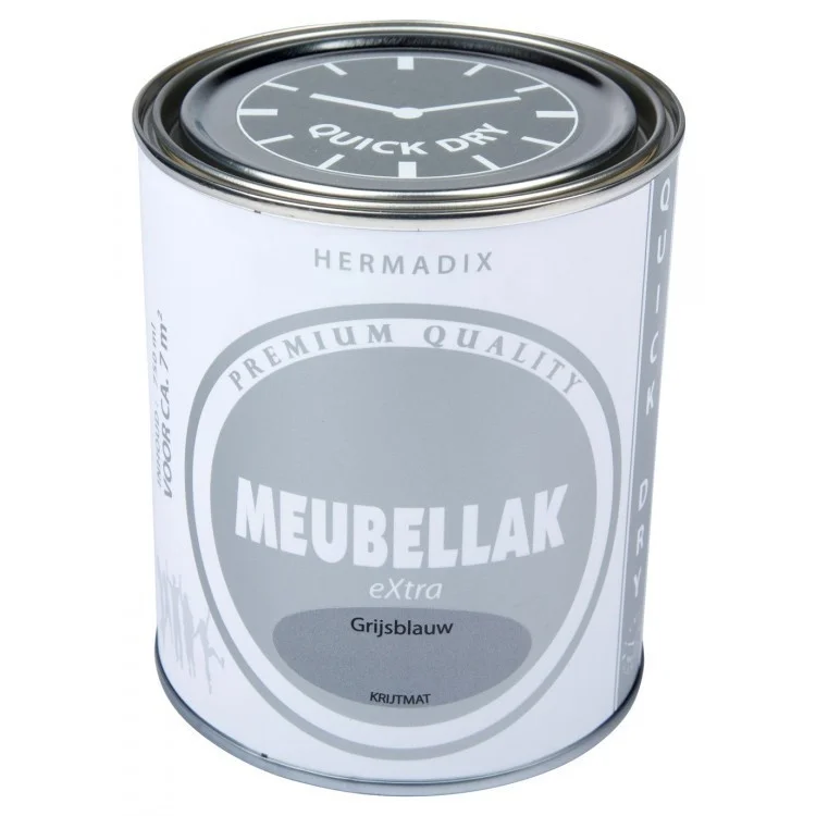 Meubellak Extra Krijtmat Grijs Blauw | 750 ML