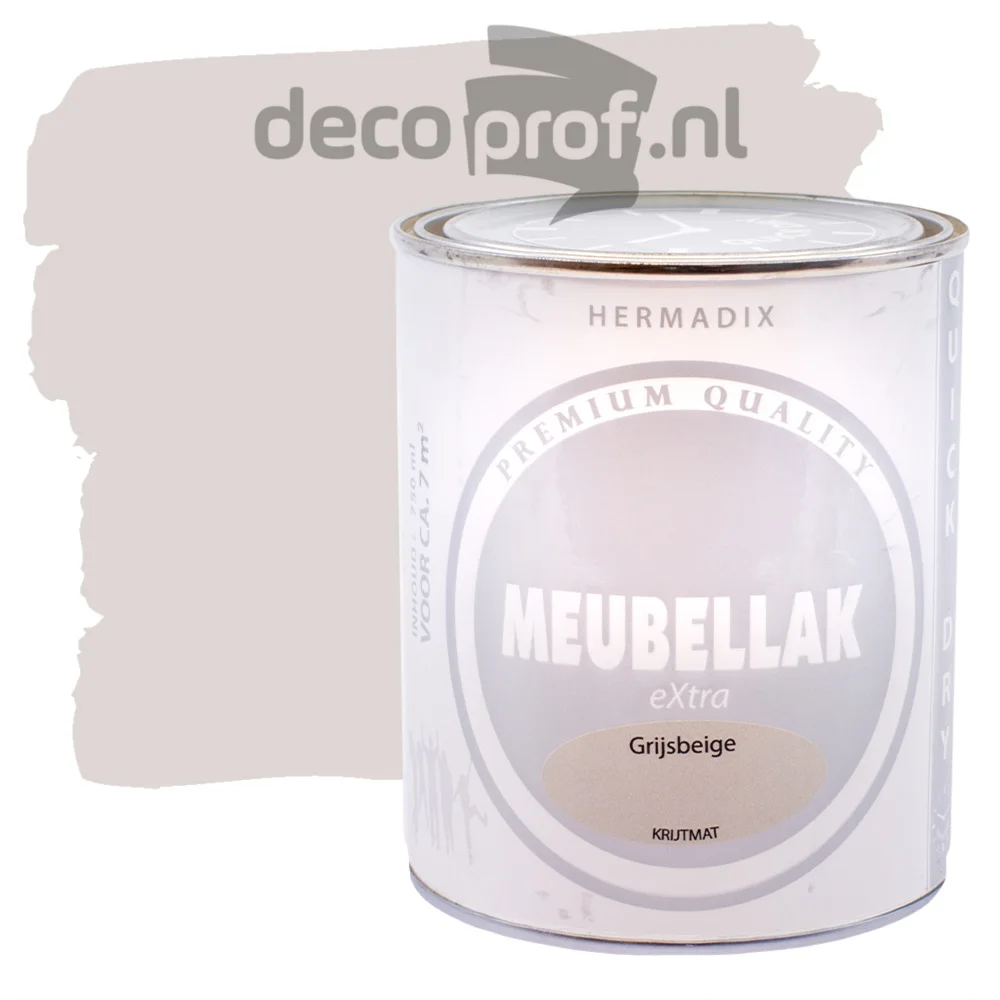 Meubellak Extra Krijtmat Grijs Beige | 750 ML