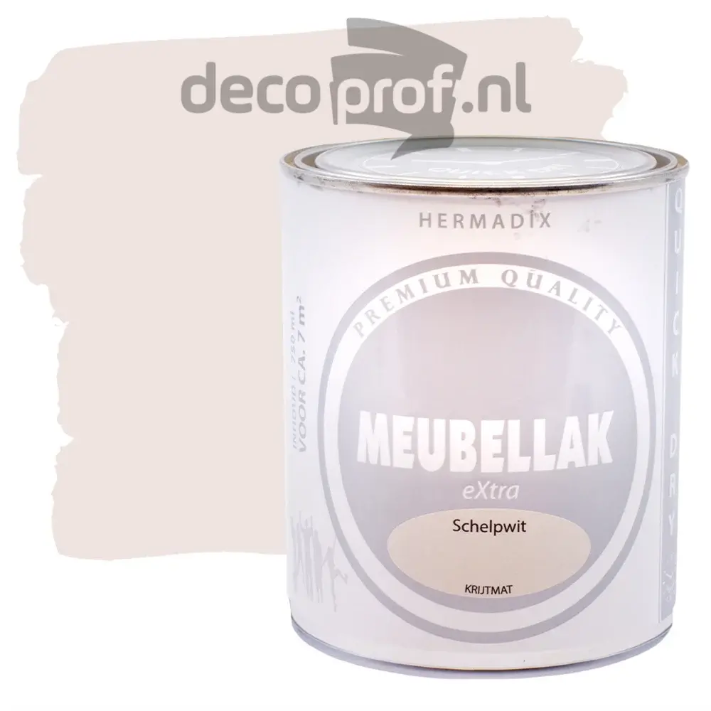 Hermadix Meubellak Extra Krijtmat Schelpwit Hermadix Meubellak Extra Krijtmat Schelpwit