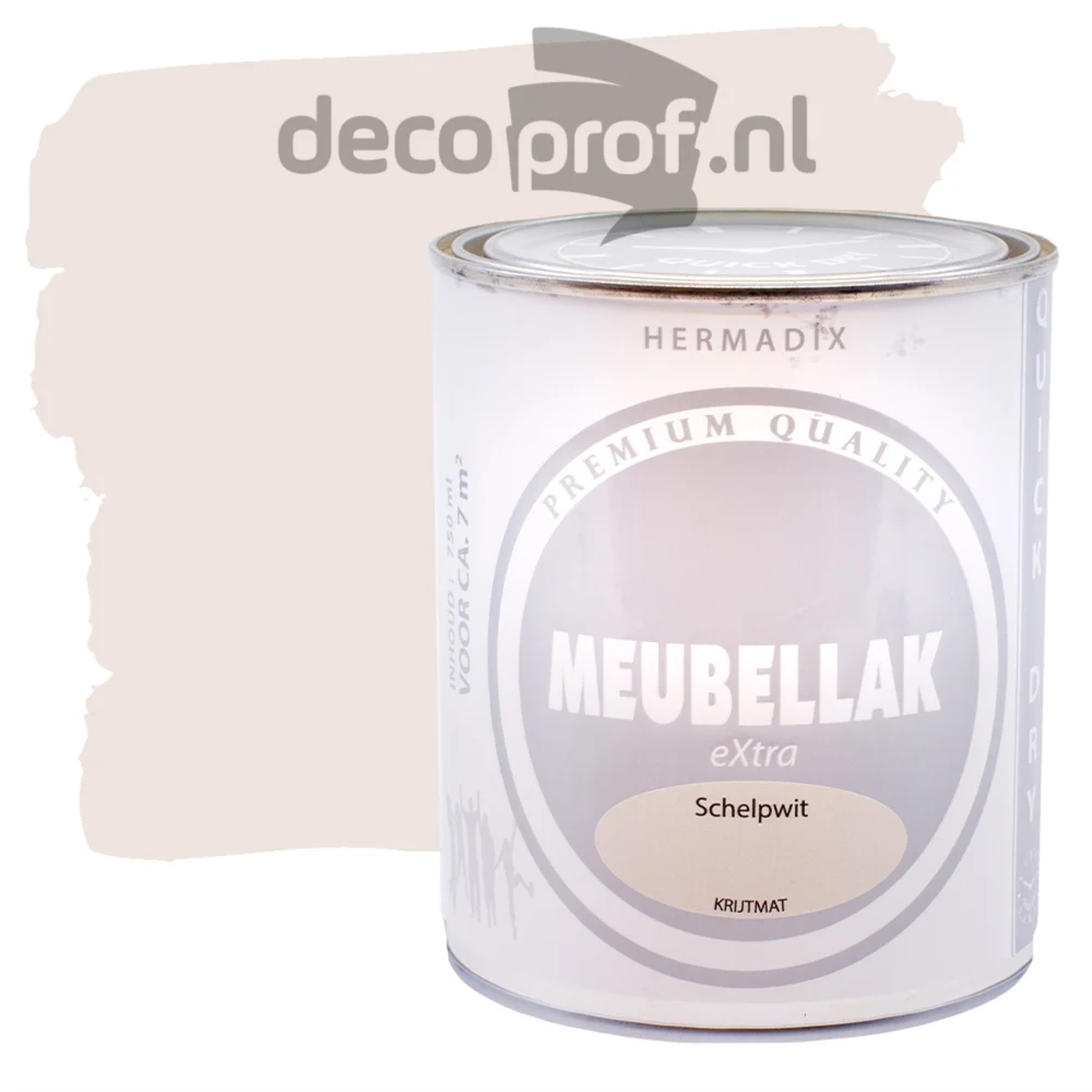 Meubellak Extra Krijtmat Schelpwit | 750 ML