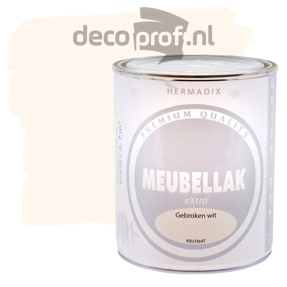Hermadix Meubellak Extra Krijtmat Gebroken Wit Hermadix Meubellak Extra Krijtmat Gebroken Wit