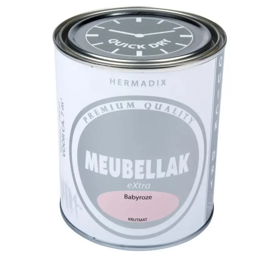 Hermadix Meubellak Extra Krijtmat Baby Roze - 750 ML