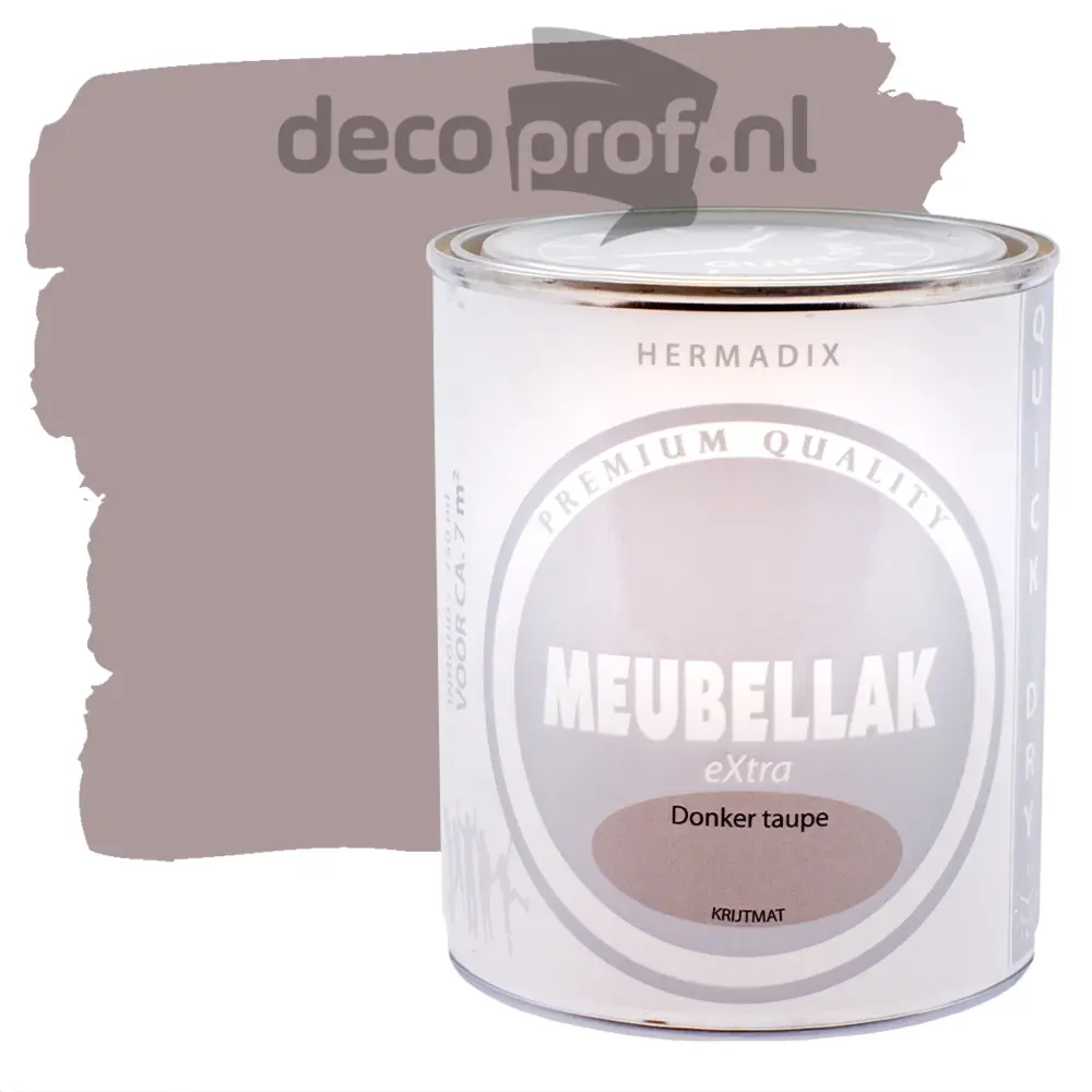 Hermadix Meubellak Extra Krijtmat Donker Taupe Hermadix Meubellak Extra Krijtmat Donker Taupe
