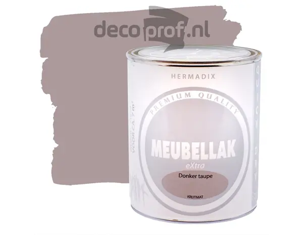 Hermadix Meubellak Extra Krijtmat Donker Taupe Hermadix Meubellak Extra Krijtmat Donker Taupe
