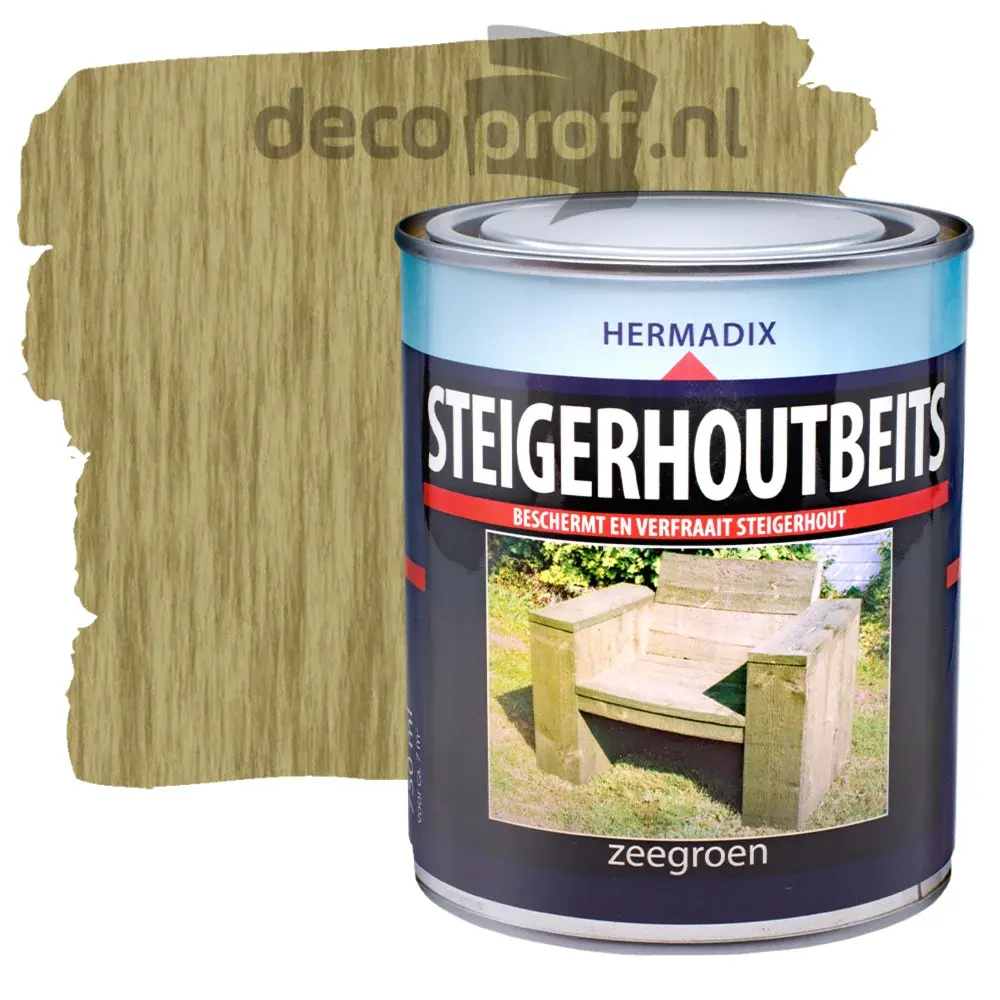 Hermadix Steigerhoutbeits Zeegroen Hermadix Steigerhoutbeits Zeegroen