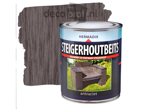 Hermadix Steigerhoutbeits Antraciet Hermadix Steigerhoutbeits Antraciet