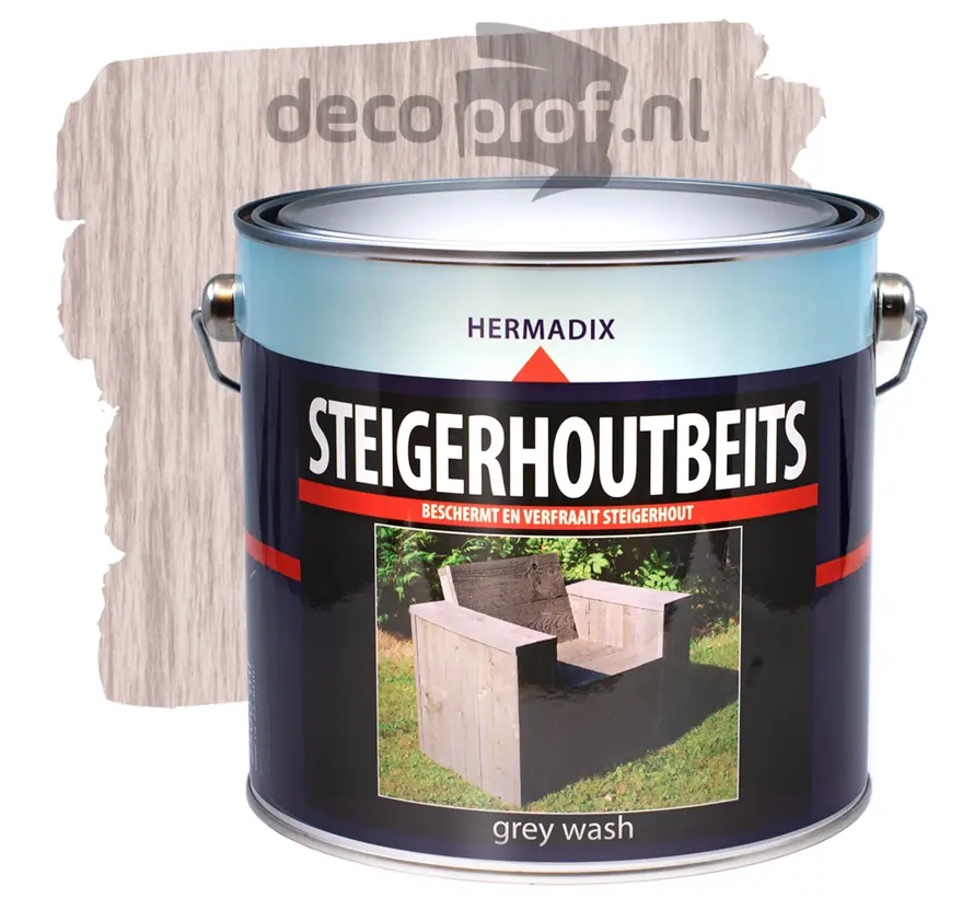 Hermadix Steigerhoutbeits Greywash - 750 ML