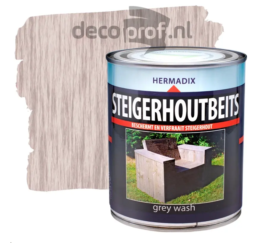 Hermadix Steigerhoutbeits Greywash - 750 ML