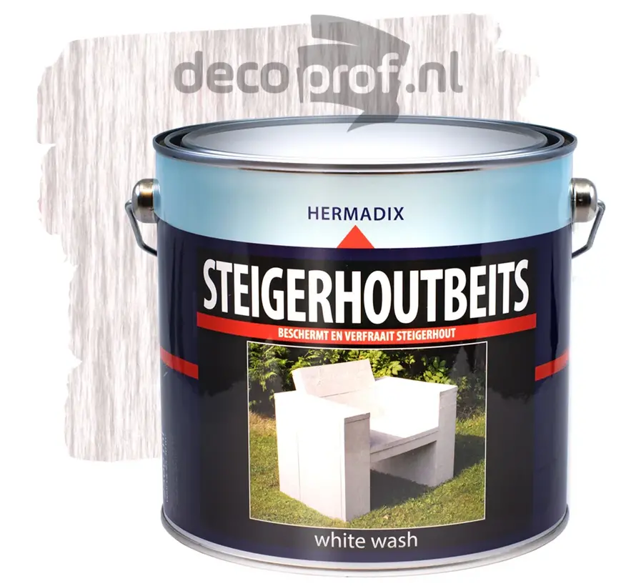 Hermadix Steigerhoutbeits Whitewash - 750 ML