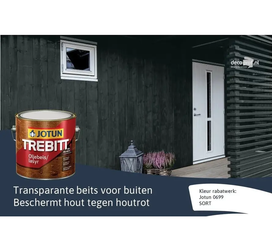 Jotun Trebitt Oljebeis | Zijdeglans Impregnerende Beits - 750 ML 