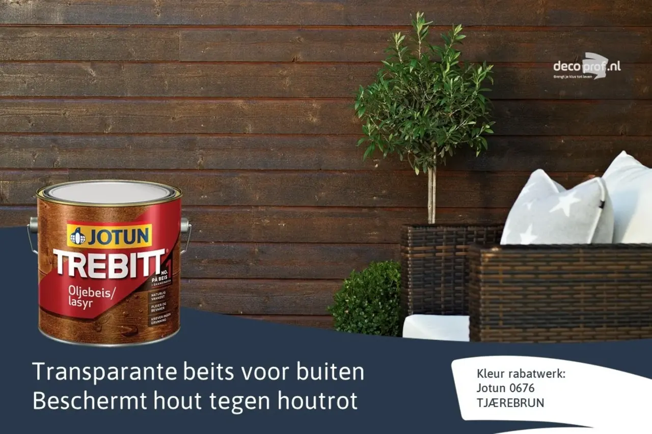 Jotun Trebitt Oljebeis | Zijdeglans Impregnerende Beits Jotun Trebitt Oljebeis | Zijdeglans Impregnerende Beits