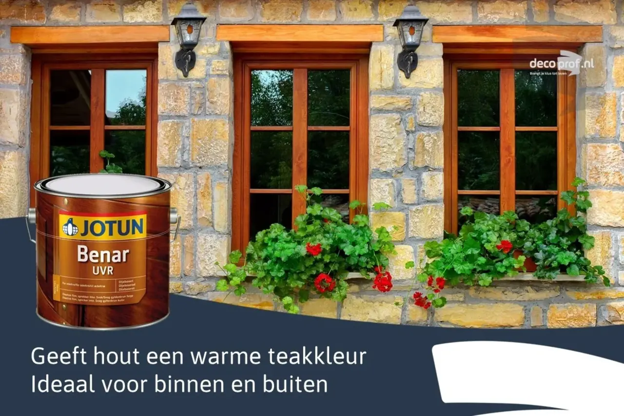 Jotun Benar UVR | Transparant Binnen & Buiten Jotun Benar UVR | Transparant Binnen & Buiten