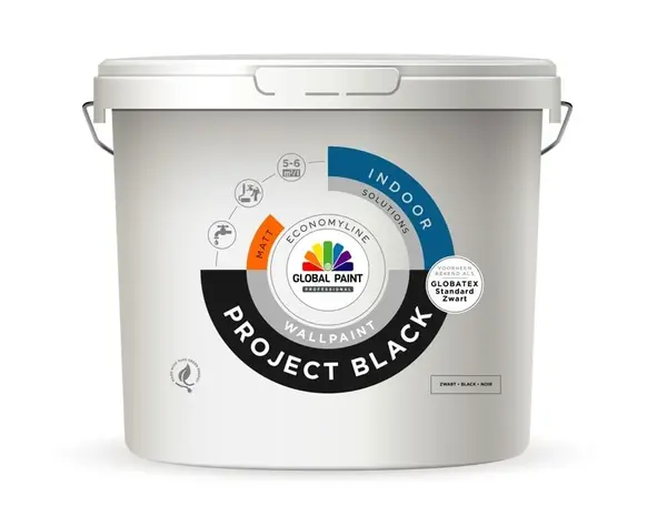 Global Paint Project Black | Matte Muurverf Global Paint Project Black | Matte Muurverf