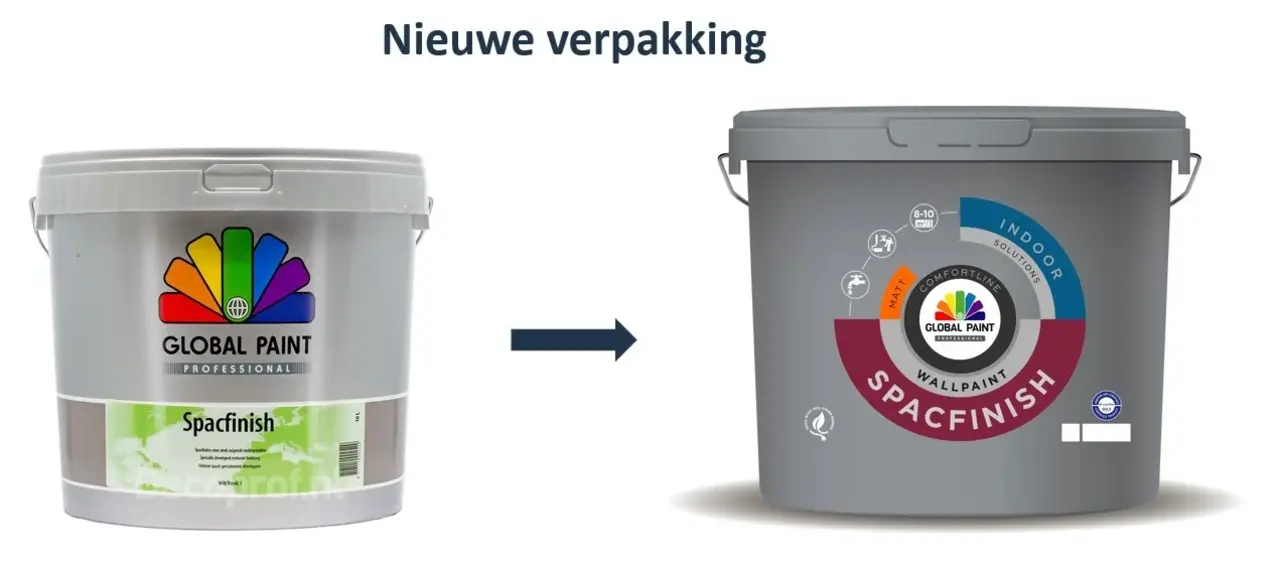 Global Paint Spacfinish | Matte Muurverf en Plafondverf Global Paint Spacfinish | Matte Muurverf en Plafondverf