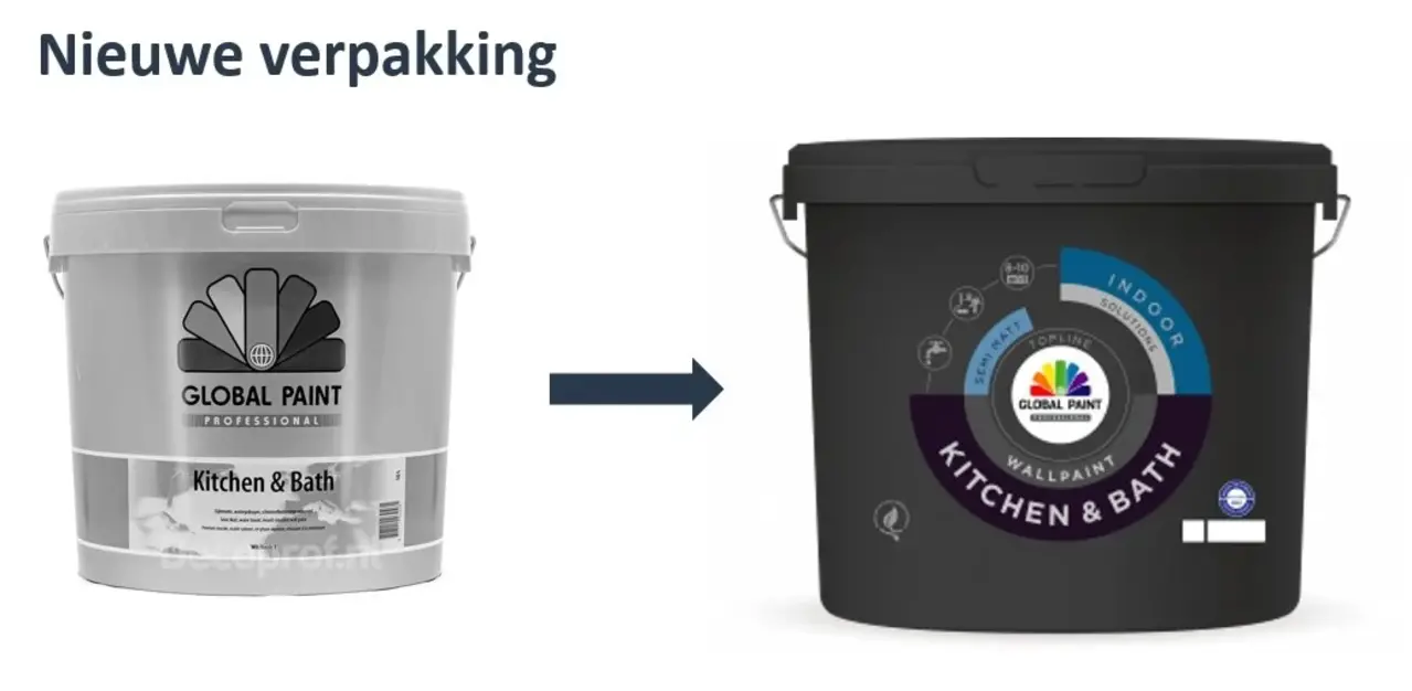 Global Paint Kitchen & Bath | Matte Schimmelwerende Muurverf