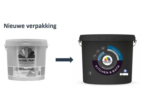 Global Paint Kitchen & Bath | Matte Schimmelwerende Muurverf