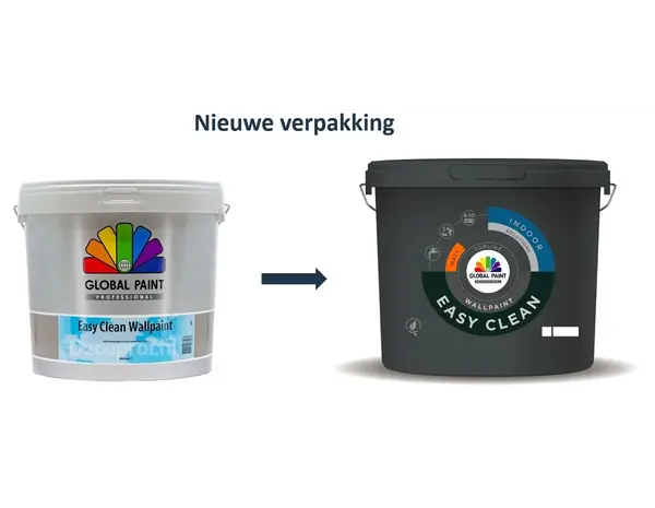 Global Paint Easy Clean Wallpaint | Reinigbare Matte Muurverf Global Paint Easy Clean Wallpaint | Reinigbare Matte Muurverf