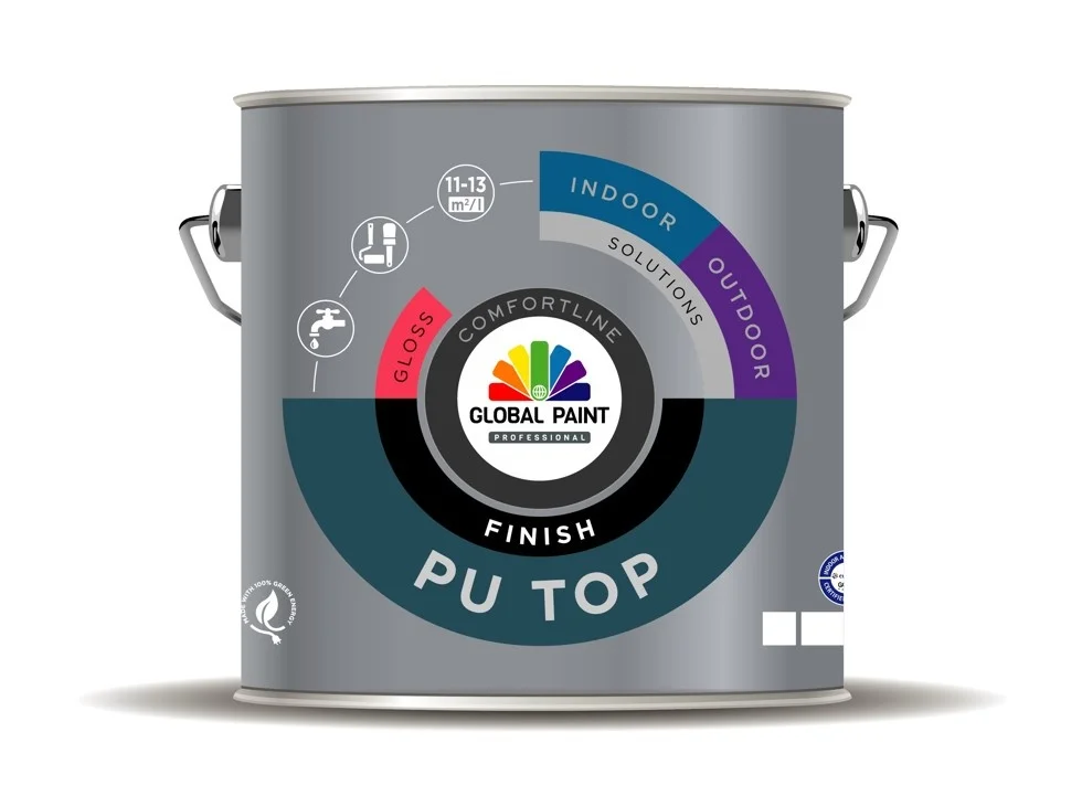 PU Top Finish Gloss | Hoogglans Lakverf Binnen & Buiten | 1 LTR | Wit