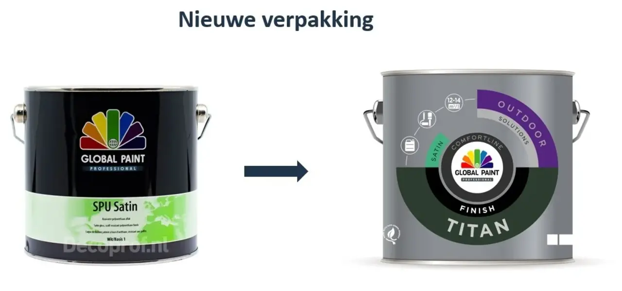 Global Paint Titan Finish Satin | Zijdeglans Lakverf Buiten Global Paint Titan Finish Satin | Zijdeglans Lakverf Buiten