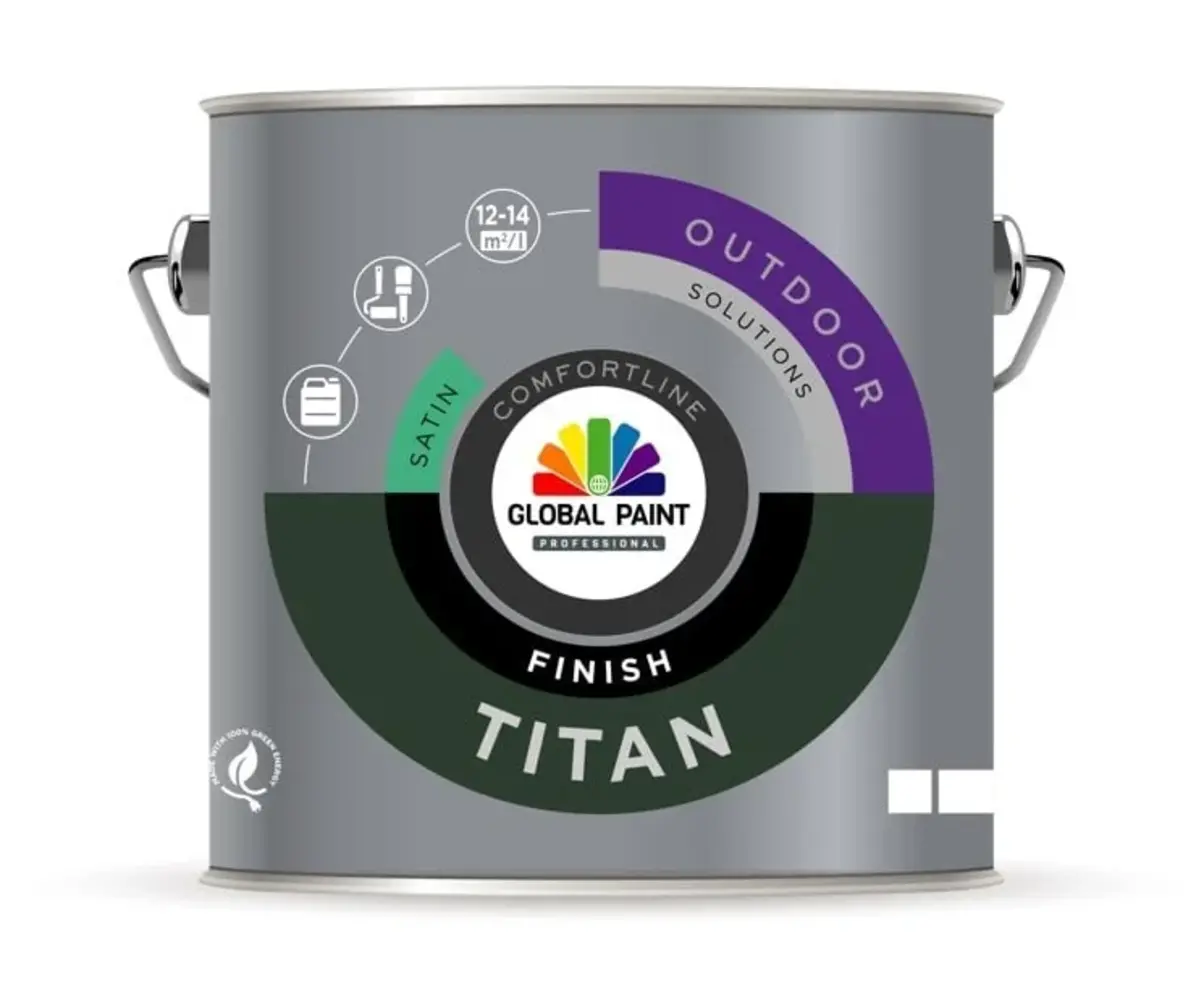 Global Paint Titan Finish Satin | Zijdeglans Lakverf Buiten Global Paint Titan Finish Satin | Zijdeglans Lakverf Buiten