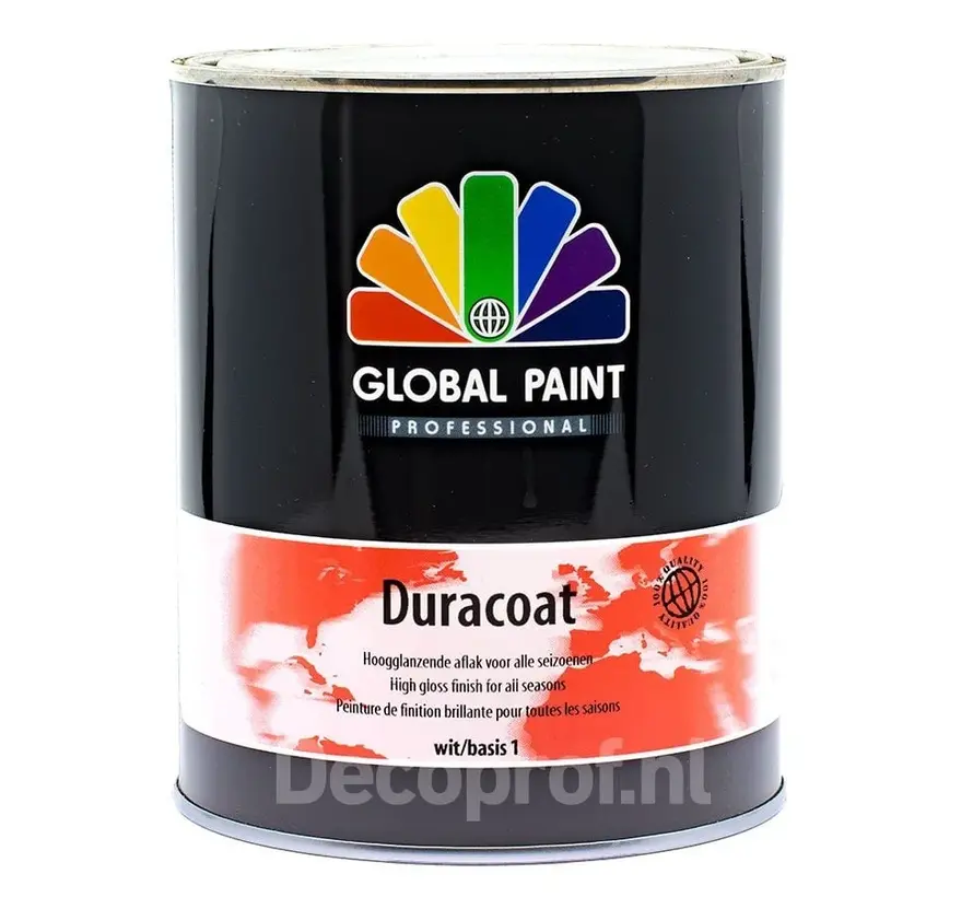 Global Paint Duracoat | Hoogglans Lakverf Buiten - 1 LTR 