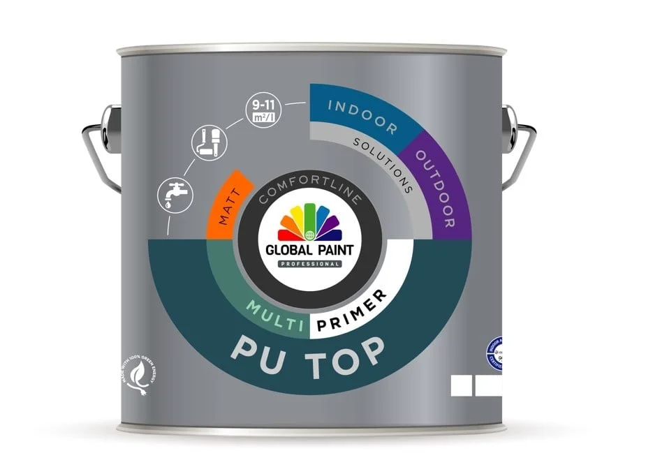 PU Top Multiprimer | Grondverf Binnen & Buiten | 1 LTR | Wit