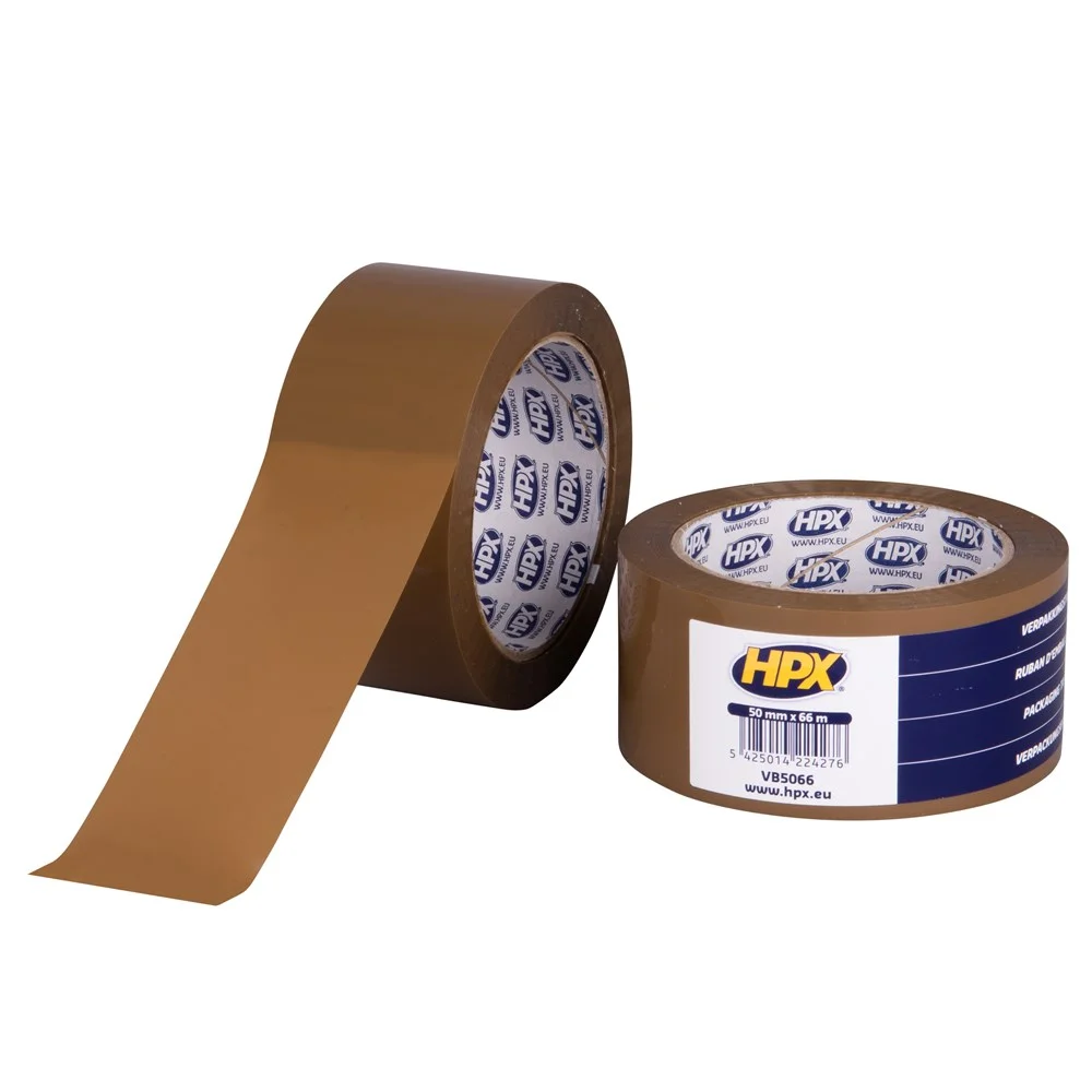 Verpakkingstape Bruin 66 mtr | Per Stuk | 50 MM