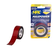 HPX Tapes Max Power Outdoor Bevestigingstape Zwart 1.5 mtr