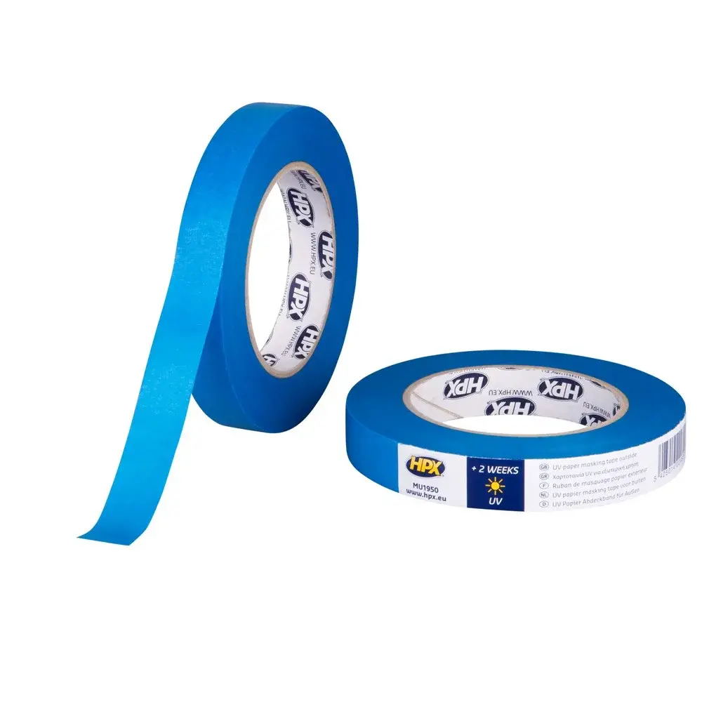 HPX Tapes Masking Tape UV Blauw 50 mtr HPX Tapes Masking Tape UV Blauw 50 mtr