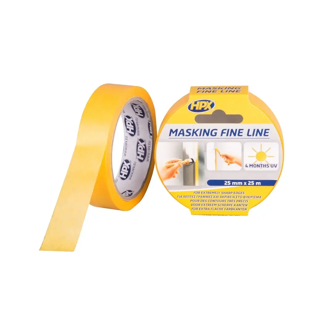 HPX Tapes Masking Tape 4400 Oranje 25 mtr HPX Tapes Masking Tape 4400 Oranje 25 mtr