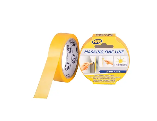 HPX Tapes Masking Tape 4400 Oranje 25 mtr HPX Tapes Masking Tape 4400 Oranje 25 mtr