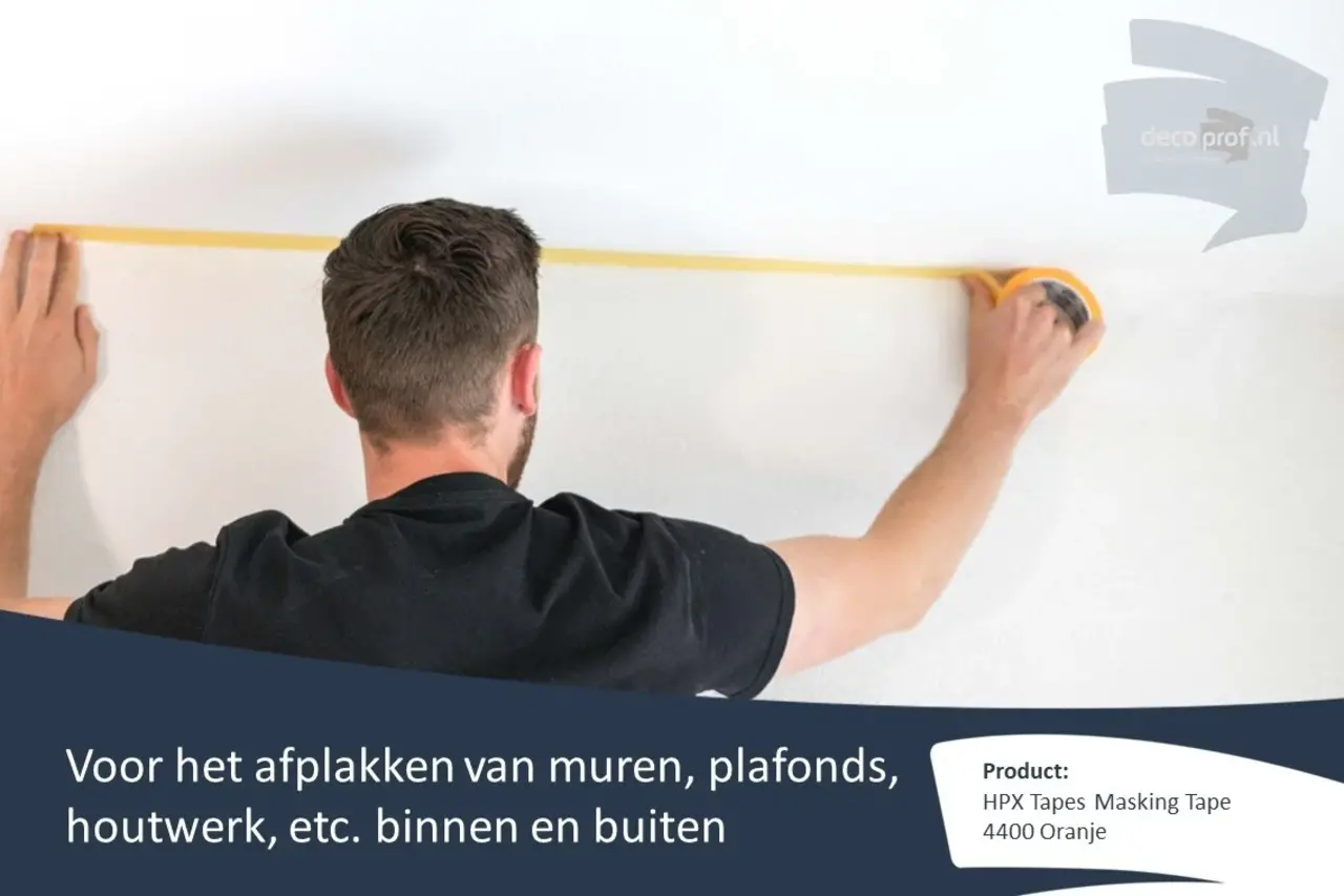 HPX Tapes Masking Tape 4400 Oranje 50 mtr HPX Tapes Masking Tape 4400 Oranje 50 mtr