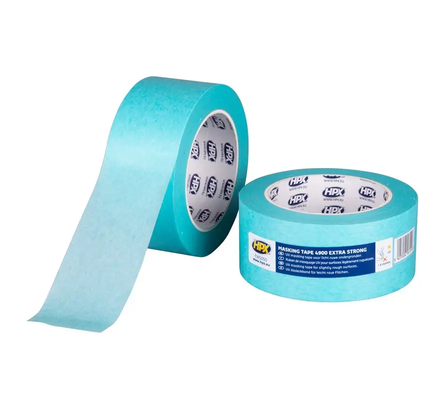 HPX Tapes Masking Tape 4900 Lichtblauw 50 mtr - Per Stuk 