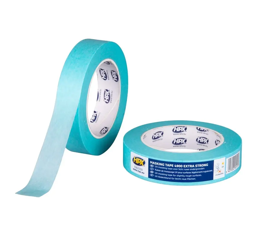 HPX Tapes Masking Tape 4900 Lichtblauw 50 mtr - Per Stuk 