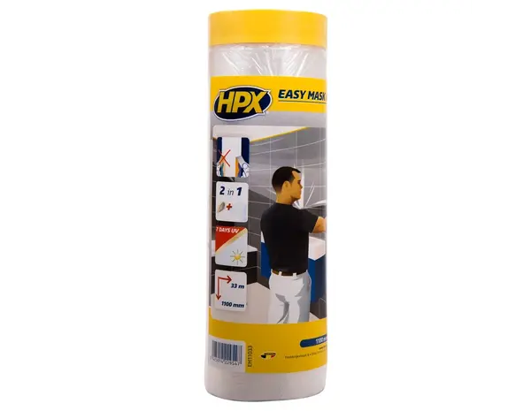 HPX Tapes Easy Mask Film Masking Tape Gold 20 mtr HPX Tapes Easy Mask Film Masking Tape Gold 20 mtr