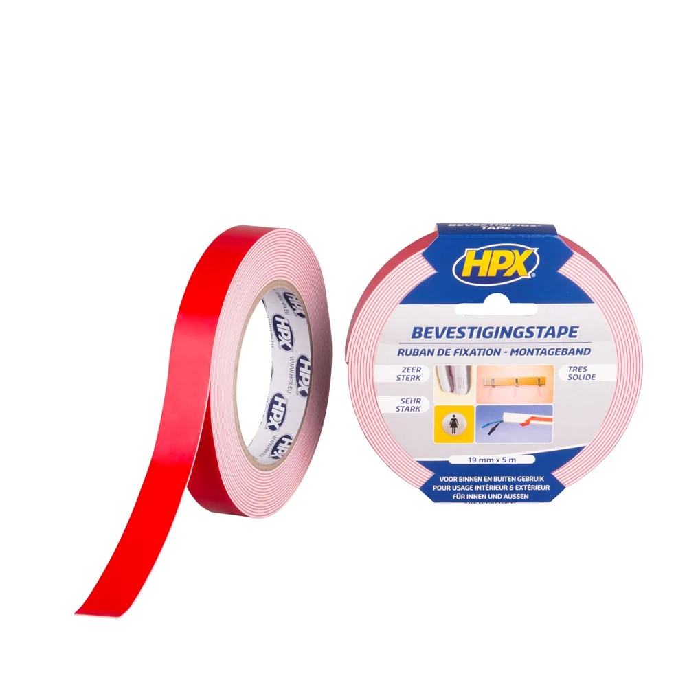 Spiegel Bevestigingstape Wit 5 mtr | Per Stuk | 19 MM