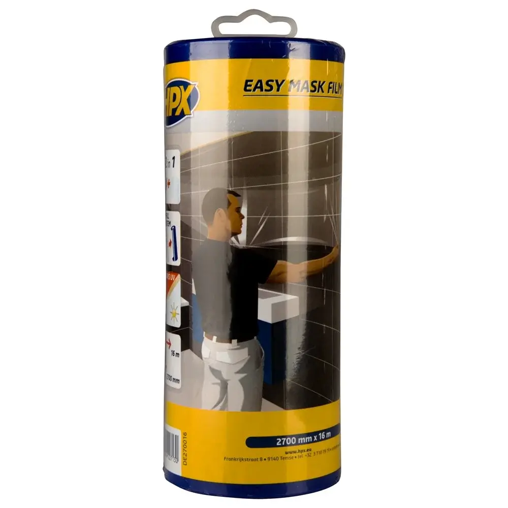 HPX Tapes Easy Mask Film Crepepapier + Dispenser 16 mtr