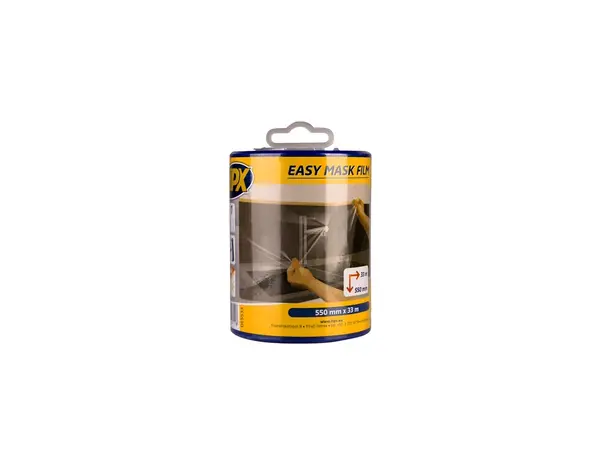 HPX Tapes Easy Mask Film Crepepapier + Dispenser 33 mtr