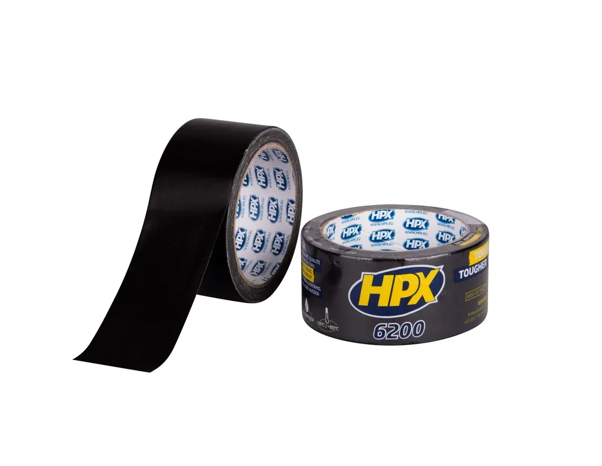 HPX Tapes Pantsertape Zwart 10 mtr bestellen
